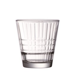 1737451 Stack Up Cross Old Fashioned Glass 260ml Tempered
