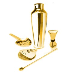 2035062 - Cocktail Kit Proshaker Gold 5 Pce