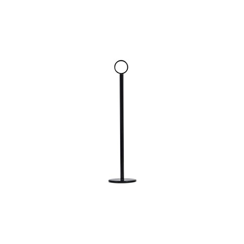 Table Number Stand & Ring Clip Black 300mm