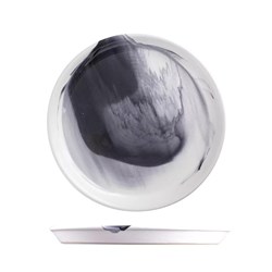 Finn Round Tapered Plate Black 250mm POTTR