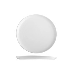 Aspen Flat Coupe Plate White 230mm POTTR