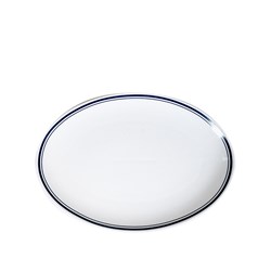 Plaza Oval Coupe Plate Midnight Blue 285mm Pro.mundi