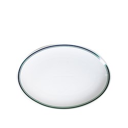 Plaza Oval Coupe Plate Garden Green 285mm Pro.mundi