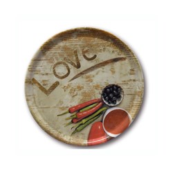 Flour Love Round Pizza Plate 330mm Saturnia