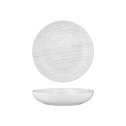 DRIZZLE SHARE BOWL 260MM WHT W/ GREY (4/12)