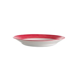 Opal Brush Soup Plate Cherry Red 225mm