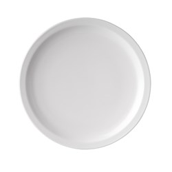 Melamine Plate Round Narrow Rim White 226mm