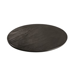 Taroko Melamine Round Platter Black 430mm