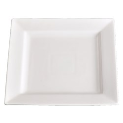 Basics Square Plate White 180mm 