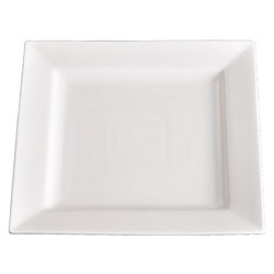 Basics Square Plate White 255mm 