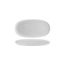 Lunar White Oval Platter 300x155mm Bonna