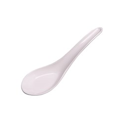 Melamine Chinese Spoon White 150mm 