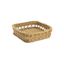 Napkin Storage Basket Khaki 200x200x60mm Icon Chef