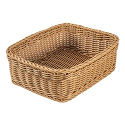 Rectangular Storage Basket Khaki 380x300x130mm Icon Chef