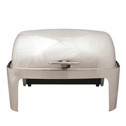 Sunnex Stainless Steel Electric 1/1 Size Chafer With Roll Top