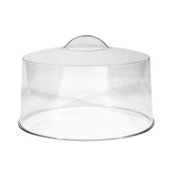 Tenton Clear Acrylic Moulded Handle Cake Cover