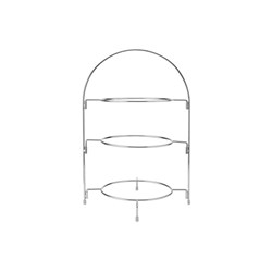 3 Tier Afternoon Tea Stand Chrome 292x200x430mm Artesa