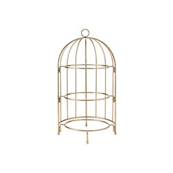 3 Tier Afternoon Tea Birdcage Stand Brass 200x420mm Artesa