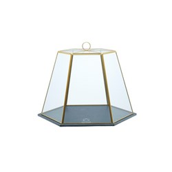 6 Sided Serving Cloche With Slate Base 275x310x250mm Artesa