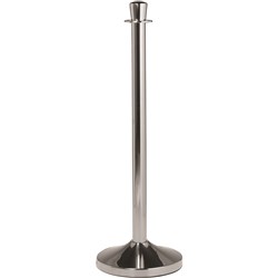 Classic Barrier Stanchion Post Chrome Tape 1m  
