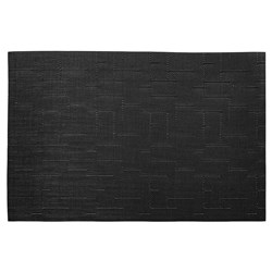 Rectangular Placemat Black Bamboo 450x300mm Icon Chef
