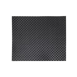 Rectangular Placemat Black Basketweave 300x250mm Icon Chef
