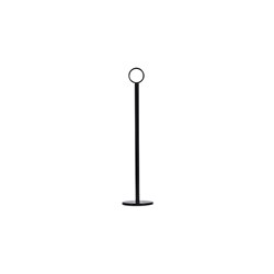 Table Number Stand & Ring Clip Black 300mm