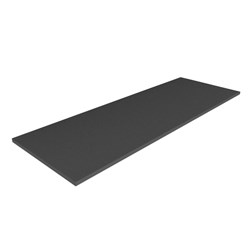 Cubic Black Wooden Shelf Wide 1000x180x15mm