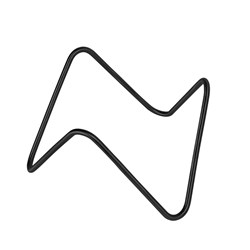 Icon Chef Black Powder Coated Aluminium Reversible Display Riser Medium