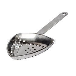 Juliep Cocktail Bar Strainer & Ice Scoop Chrome Finish 165mm