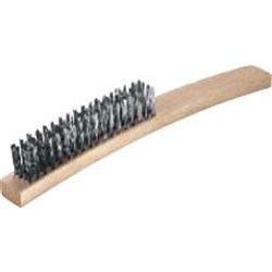 Oates Heavy Duty 4 Row Grill Brush With Wire Fill & Wood Back