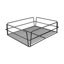 Pro.equip Glass Basket PVC Coated Black 435x355x125mm