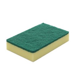 Kleaning Essentials Scourer Sponge Green & Yellow Small