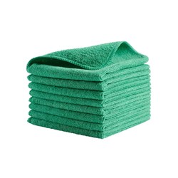 Microfibre Cloth Economy Green 400X400mm (12/288)