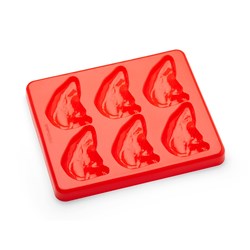 Chicken Breast Silicone Food Mould & Lid 6 Portion Red