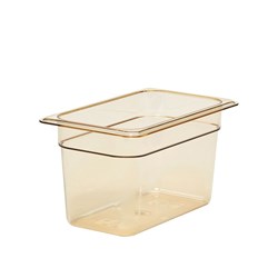 Cambro High Heat Insert Pan Amber 1/4 150mm 46HP