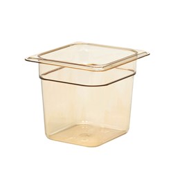 Cambro High Heat Insert Pan Amber 1/6 150mm 66HP