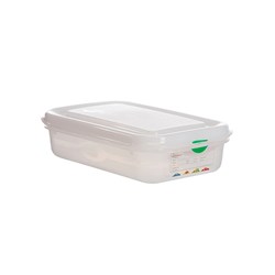 Airtight Container 1/4 With Lid 65mm White Gastronox