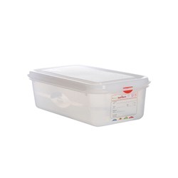 Airtight Container 1/3 With Lid 100mm White Gastronox