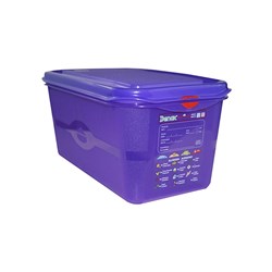 Airtight Container 1/3 With Lid 150mm Purple Gastronox