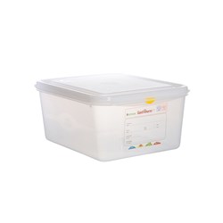 Airtight Container 1/2 With Lid 150mm White Gastronox