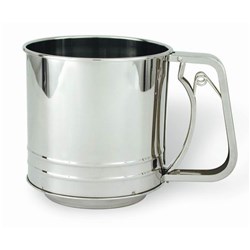 Stainless Steel 5 Cup Flour Sifter With Squeeze Handle