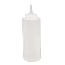 Squeeze Sauce Bottle 480Ml Clr Plastic Wide Mouth (24)