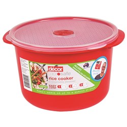 2663885 - Microsafe Rice & Veg Steamer Red 2.75Lt W/ Clr Lid (3)