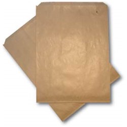 No. 4 Paper Flat Long Bag Brown 275x235mm