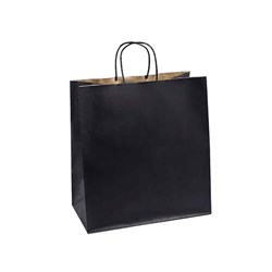 Paper Carry Bag Large Black 350x320x180mm