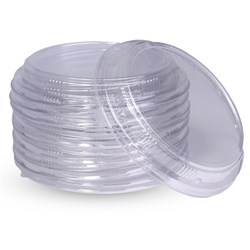 Plastic Round Box Lid Clear Suits 165mm