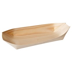 Biowood Wooden Oval Boat 170x85mm