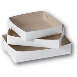 Board Cake Tray White Large 255x180x56mm
