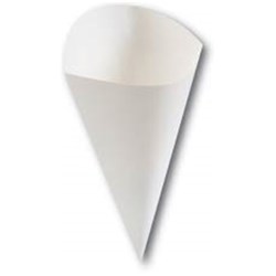 Board Food Cone White Large 256x190mm